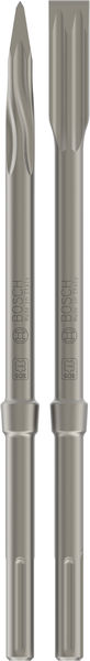 Bosch PRO SDS max-5C Meißel-Set, Spitzmeißel 400 mm, Flachmeißel 25 x 400 mm, 2+2-tlg.