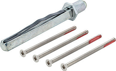 HOPPE FH Befestigungsset Sertos KN/GR Ros., M4x75, VK 9,TS 65-70 vz