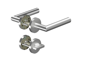 OGRO Drückergarnitur PURE 8906/7122,Ros.rd,WC/SS,8(8),F1,TS38-56