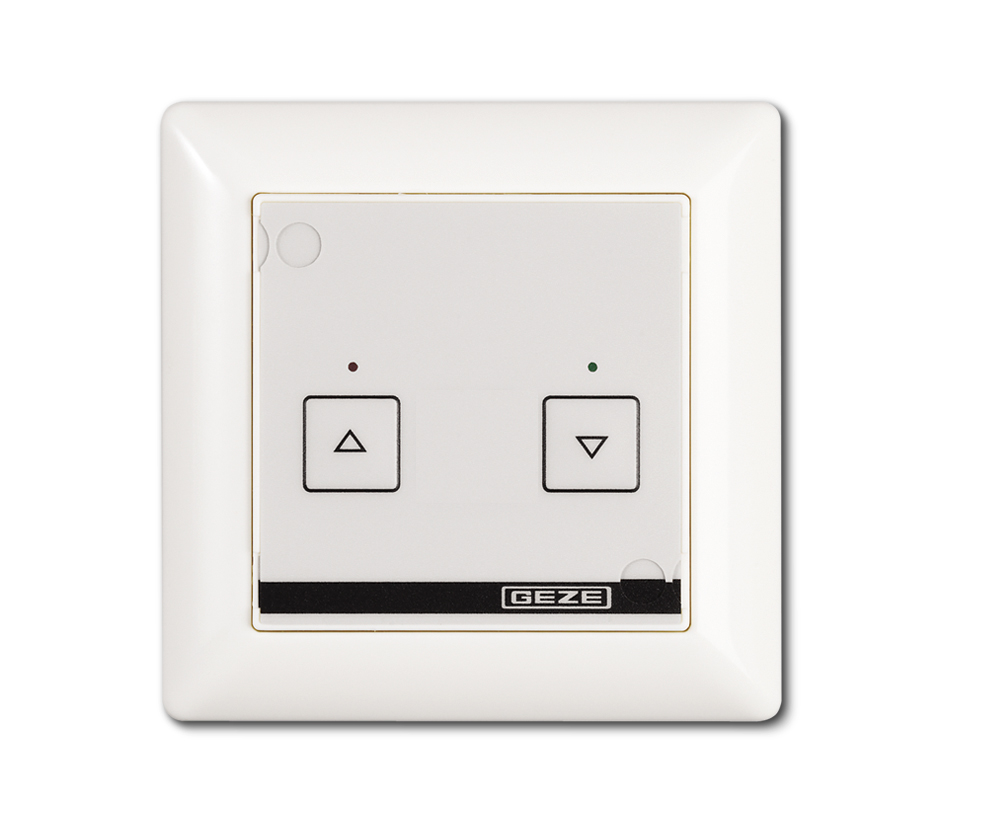 Lüftertaster GEZE AS 500 LTA-24-AZ, weiß