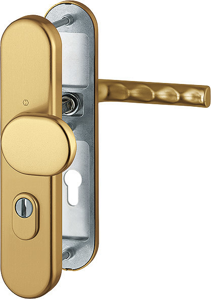 HOPPE Sicherheits-Wechselgarnitur Hamburg FS-86G/3332ZA/3310/1700,LS ov.,15mm,ES1,ZA/PZ 72/9,F4,TS 42-47