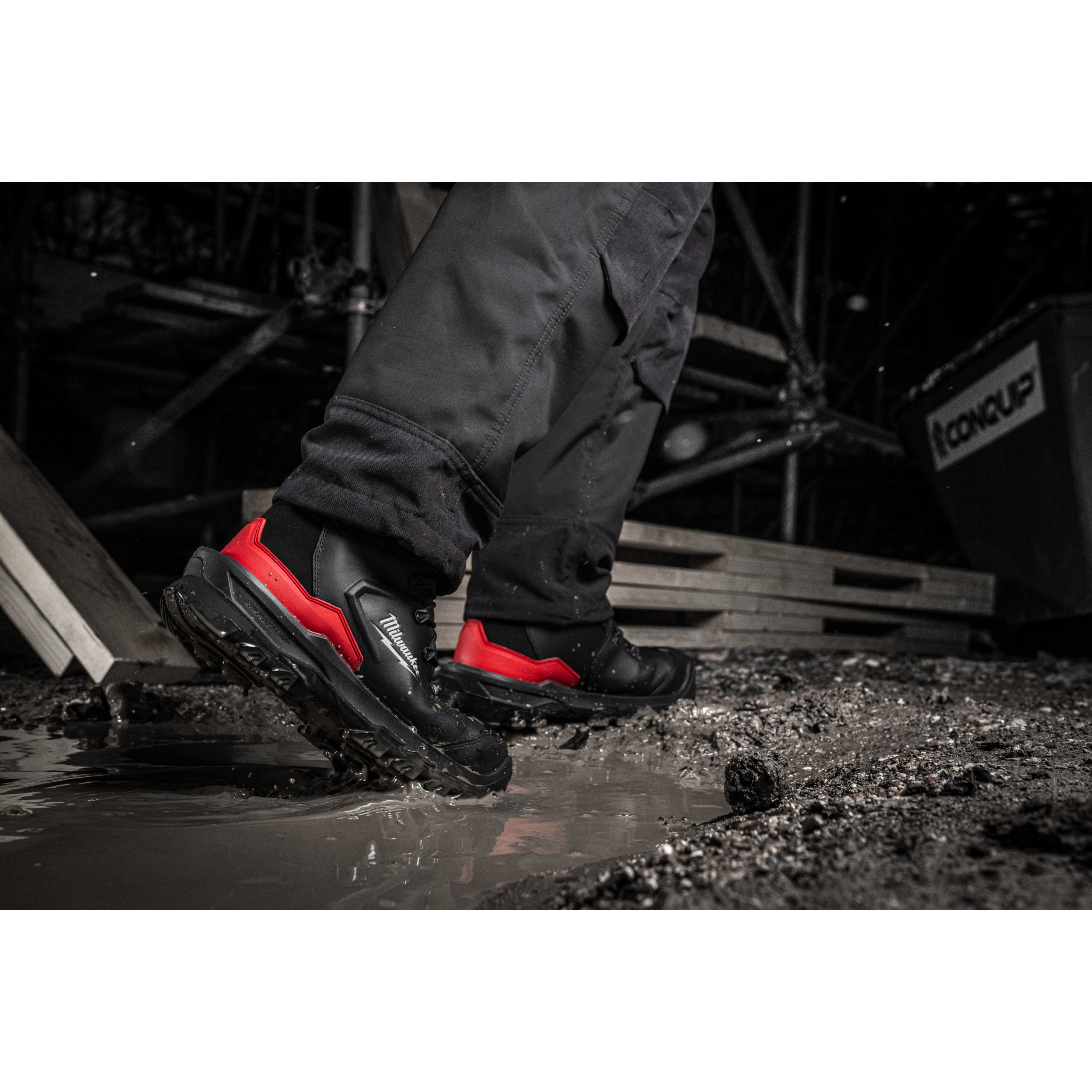 Milwaukee Sicherheits-Schnürstiefel BOA Größe 42 ARMOURTRED S7S Sicherheits-Stiefel weit Mikrofaser schwarz