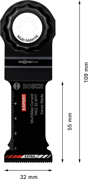 Bild der Produktabmessungen, Schraubendreher, Abrichthalter, Grobzahn, Vernietet, Multi Material
