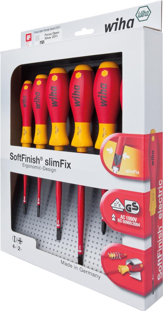 Schraubendreher-Satz Wiha VDE 6tlg. slimFix PH