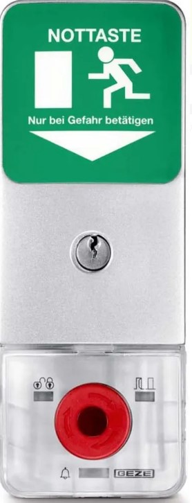 Notfallknopf, Rauchlöscher, Grün, Rot, Schloss