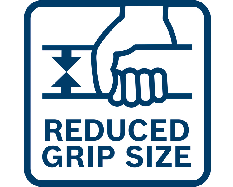 Symbol, hand, Handgriff, Griffgröße reduziert, reduzierte Griffgröße, Illustration