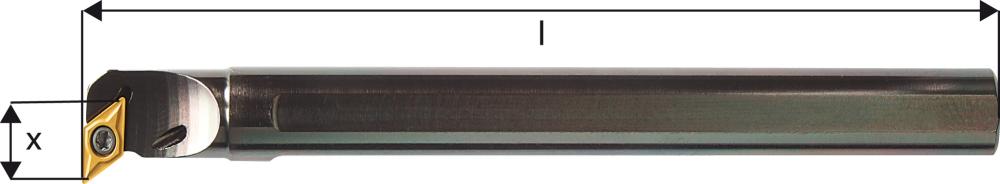 ISO-Bohrstange 107,5° A..-SDQCR/L mit Innenkühlung