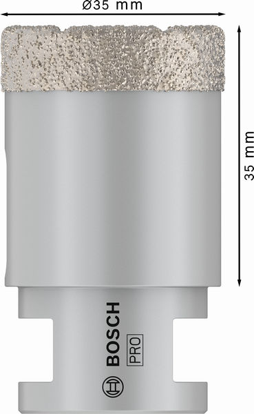 Bosch PRO Core Cutter dry, 35 x 35 x 22,23 mm