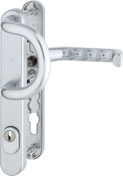 HOPPE Schutz-Wechselgarnitur Liverpool mit Schmalschild 538G/3359ZA/3357N/1313G, Aluminium