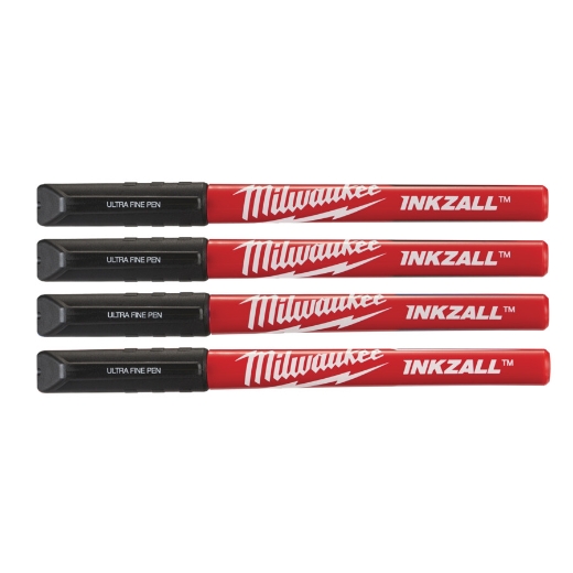 Fineliner schwarz (4pc) Milwaukee Inkzall