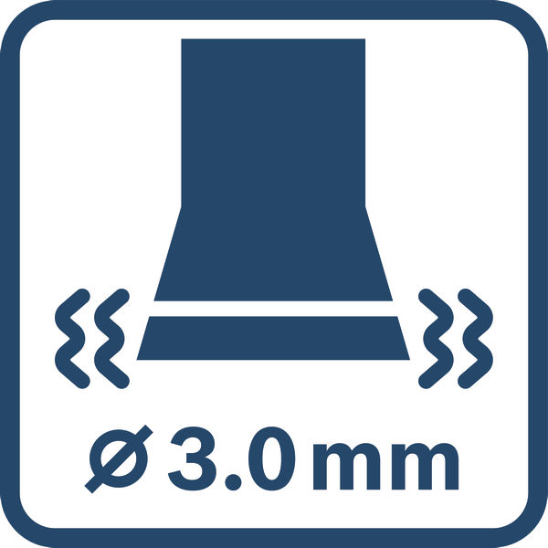 Symbol, premise, indikator, 3.0mm, bohrer, scheibe