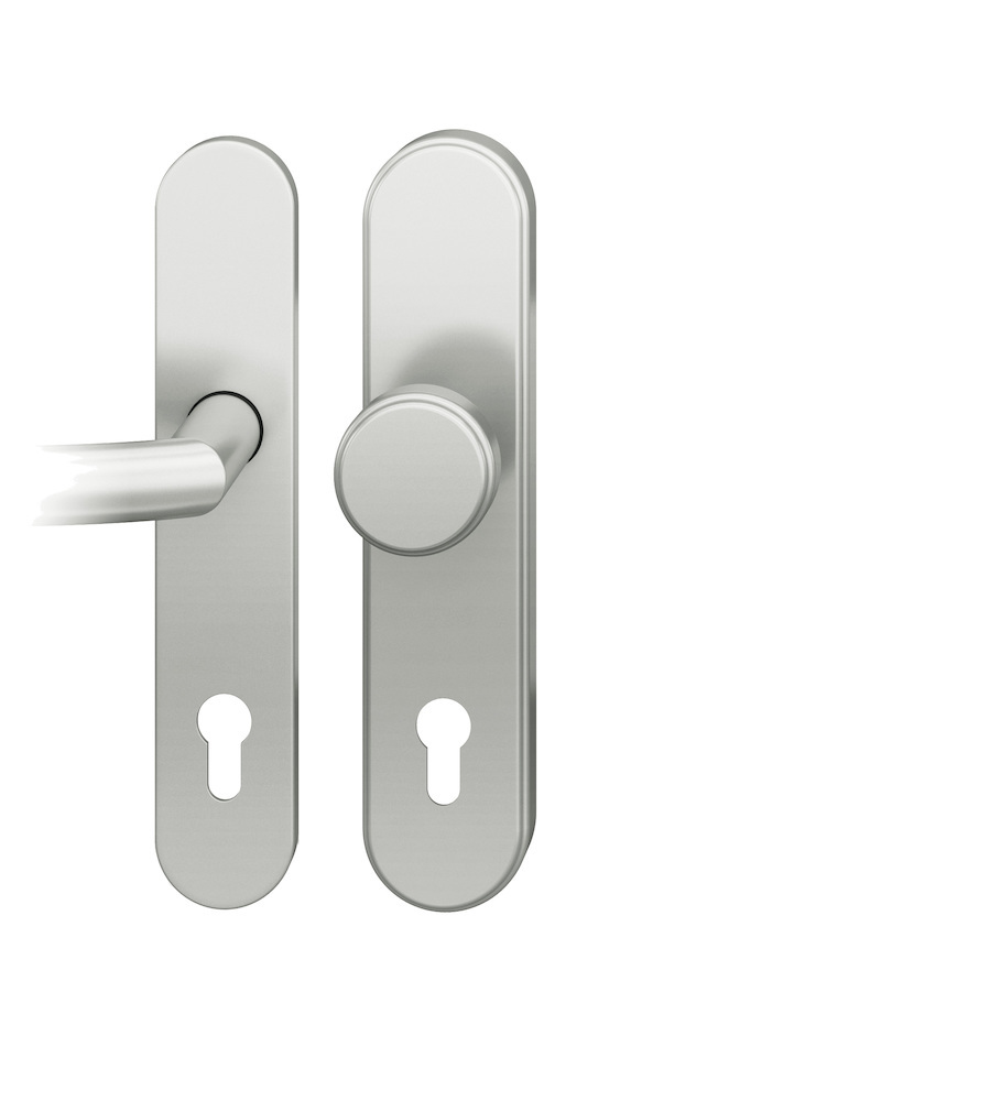 FSB Schutz-Wechselgarnitur mit Langschild 73 7382, oval, VK 8 mm, SK2, Aluminium