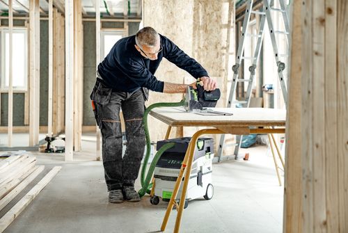 Anwendungsbild Akku-Absaugmobil CLEANTEC CTMC MIDI I-Plus