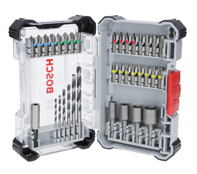 Bosch Extra Hard und Metal HSS Set, 35?tlg. im Pick and Click-Koffer