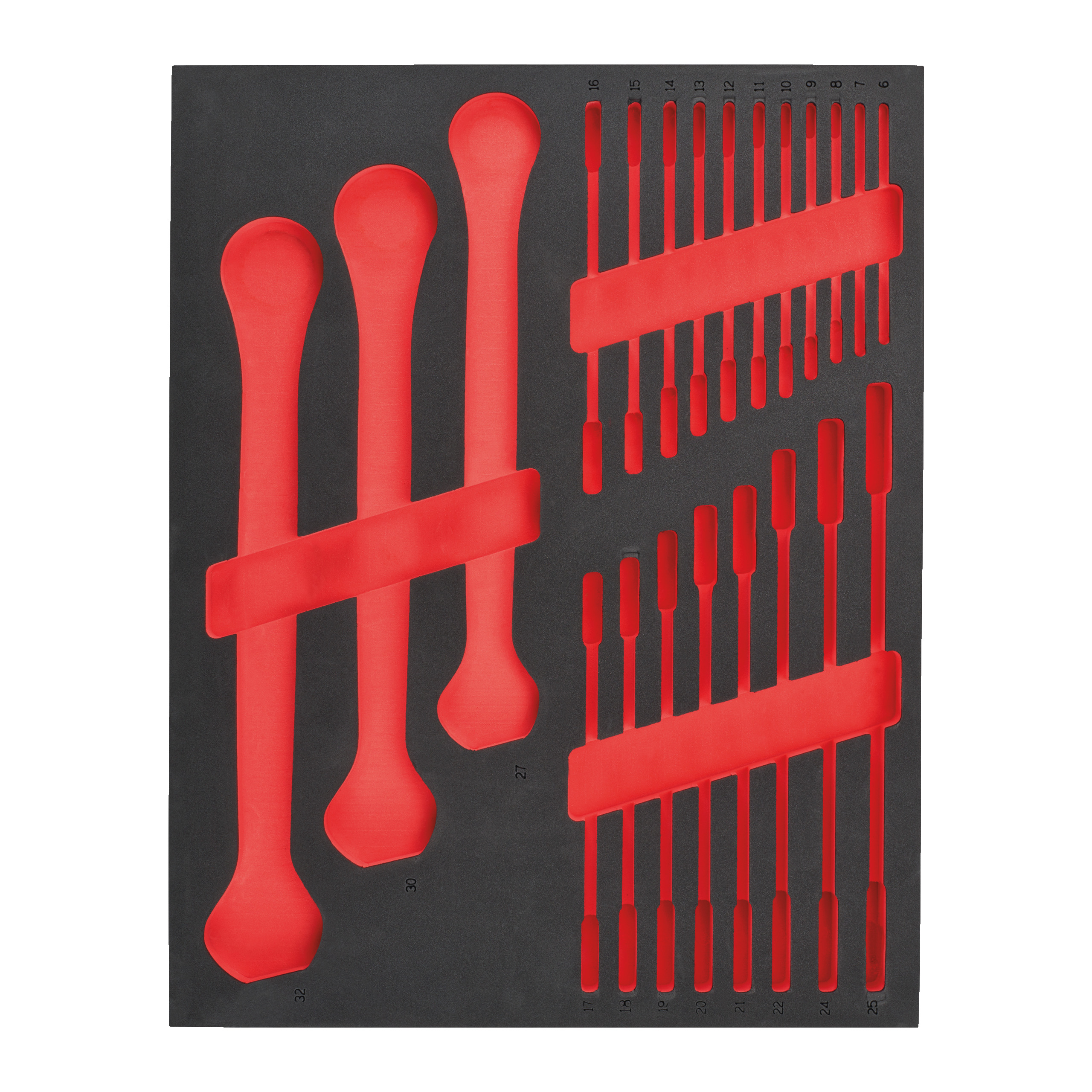 Milwaukee Einlage für MAX BITE Ratschen-Ringmaulschlüssel, Werkstattwagen 78 cm Ersatz-Einlage 3/3