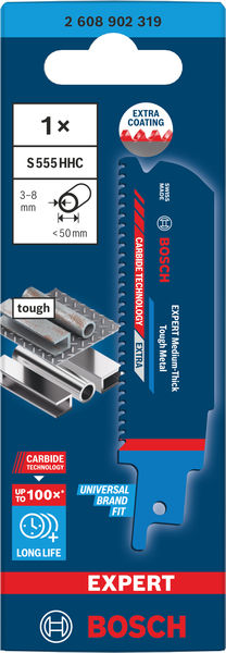 Produktbild Verpackung, SDS-Bohrer, Kohlenstoffstich, HSS-Bohrer, 1x, 3-8 mm
