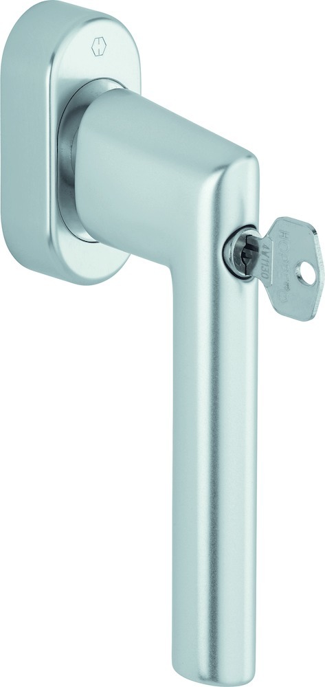 HOPPE Fenstergriff Amsterdam 0400S/UD9056, abschließbar, oval