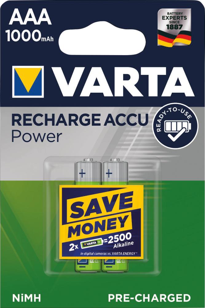 Batterie VARTA RECHARGEABLE Akku AAA 1000mAh