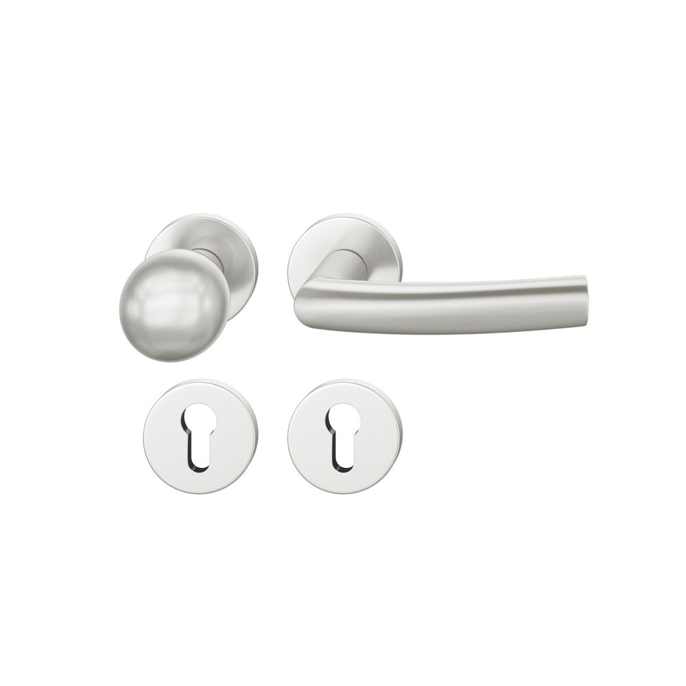 FSB FH Wechselgarnitur mit Rosetten 76 1107, AGL3, rund, VK 9 mm, Aluminium