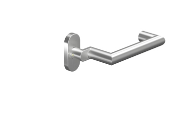 Drücker-Halbgarnitur OGRO ohne Schlüsselrosette CORE 8907A FS, Aluminium