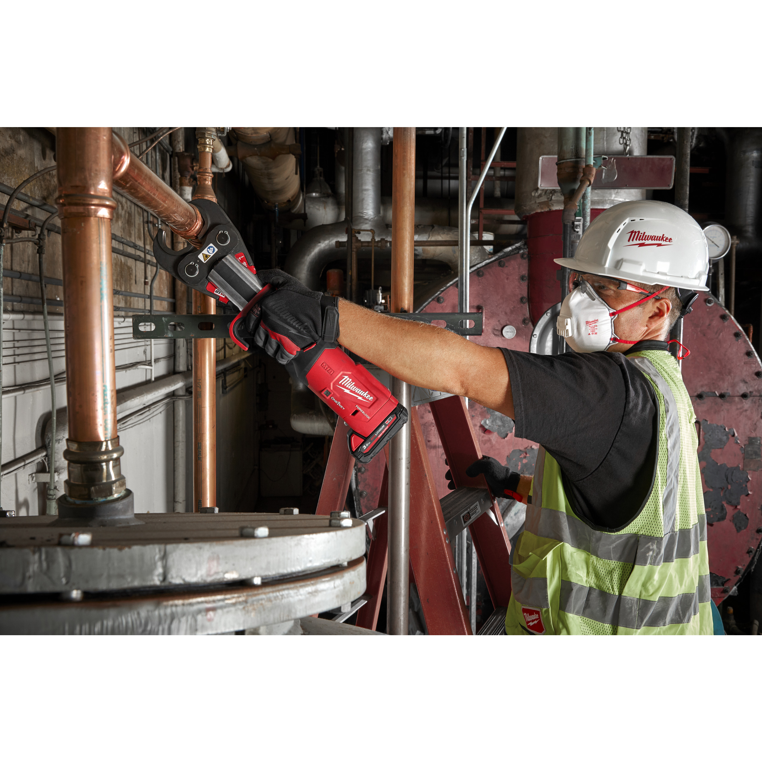 Milwaukee Akku-Presswerkzeug M18 ONE KEY Bürstenloses (Sanitär) M18ONEBLHPT-302C TH-SET