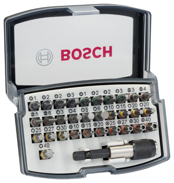 Bosch 32-tlg. Schrauberbit-Set, PH, PZ, H, T