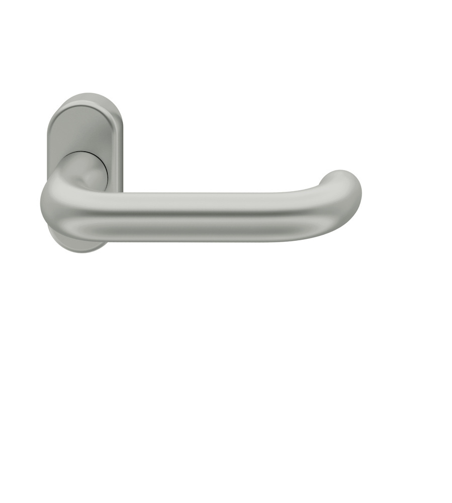 FH-Drücker-Halbgarnitur FSB ohne Schlüsselrosette 09 1146,  oval,  VK 9 mm,  Aluminium