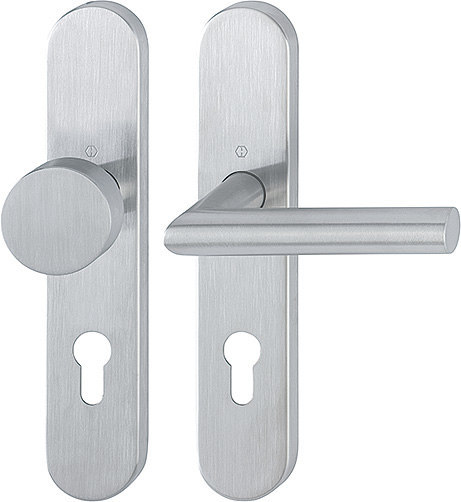 HOPPE FH Wechselgarnitur mit Langschild Amsterdam FS-E58/353H/1400, Edelstahl