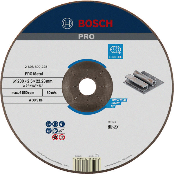 Bosch PRO Metal Trennscheibe, 230 x 2,5 x 22,23 mm