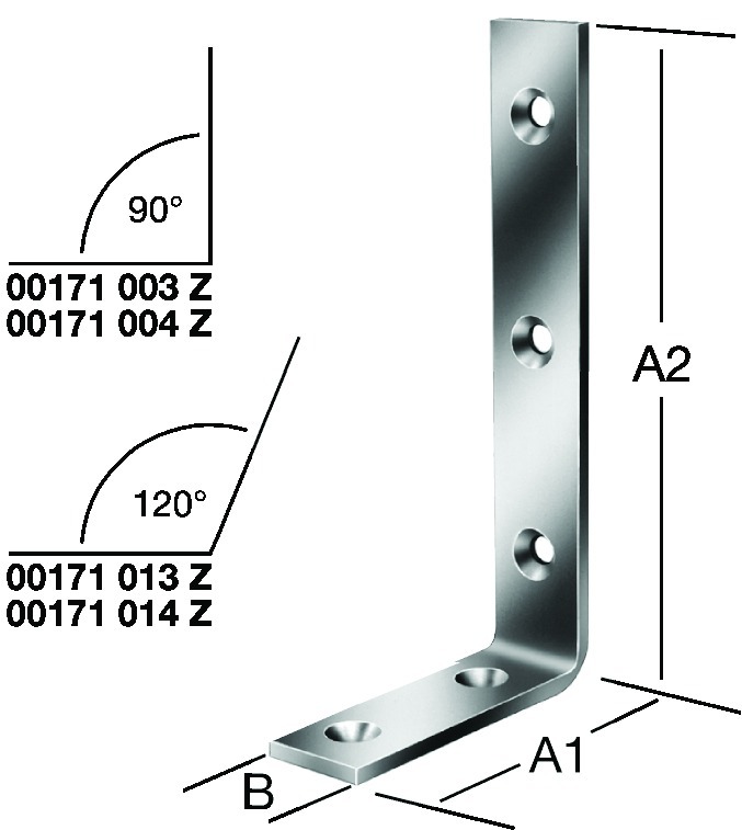 Winkel VORMAN AUGUST stark 000171, verzinkt