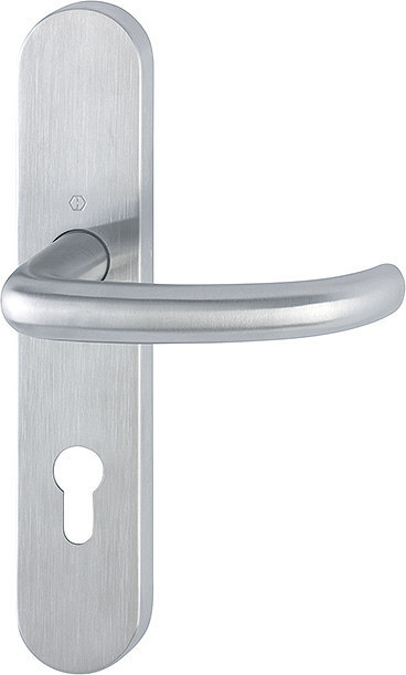 HOPPE FH Drückergarnitur San Francisco mit Langschild FS-E1301/353H, Edelstahl