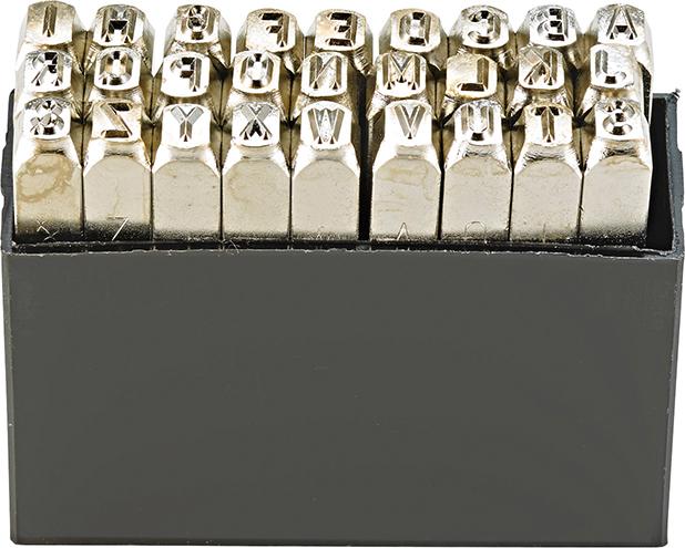 Schlagbuchstaben-Satz, 27-teilig (AZ), TURNUS