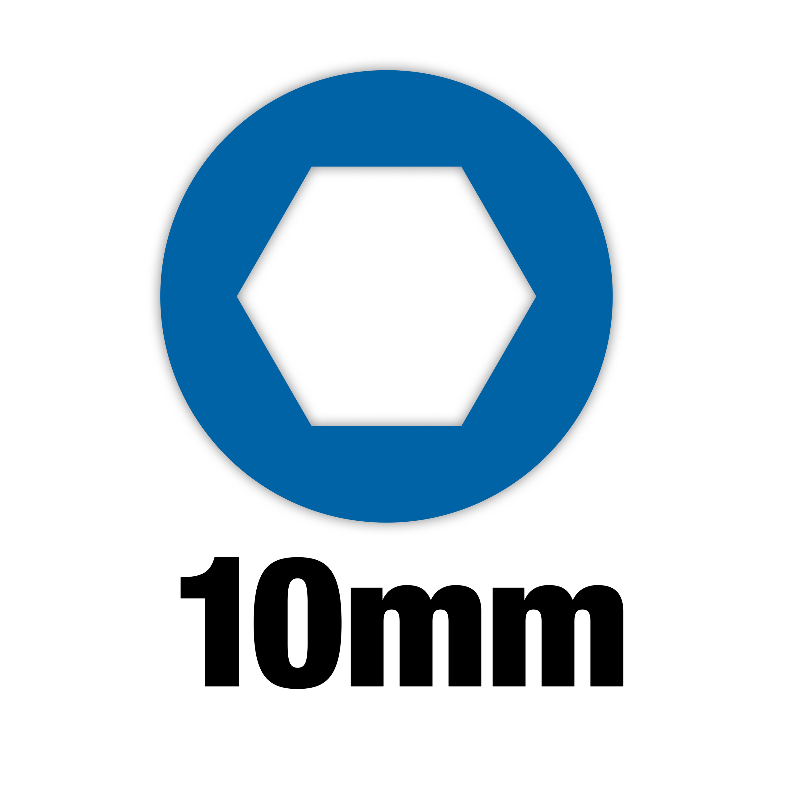 Milwaukee Steckschlüssel SW 17 mm / M8 mit Griff und Durchgangsloch