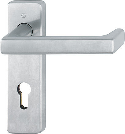 HOPPE FH Drückergarnitur Detroit mit Kurzschild FS-E1644/202KH, Edelstahl