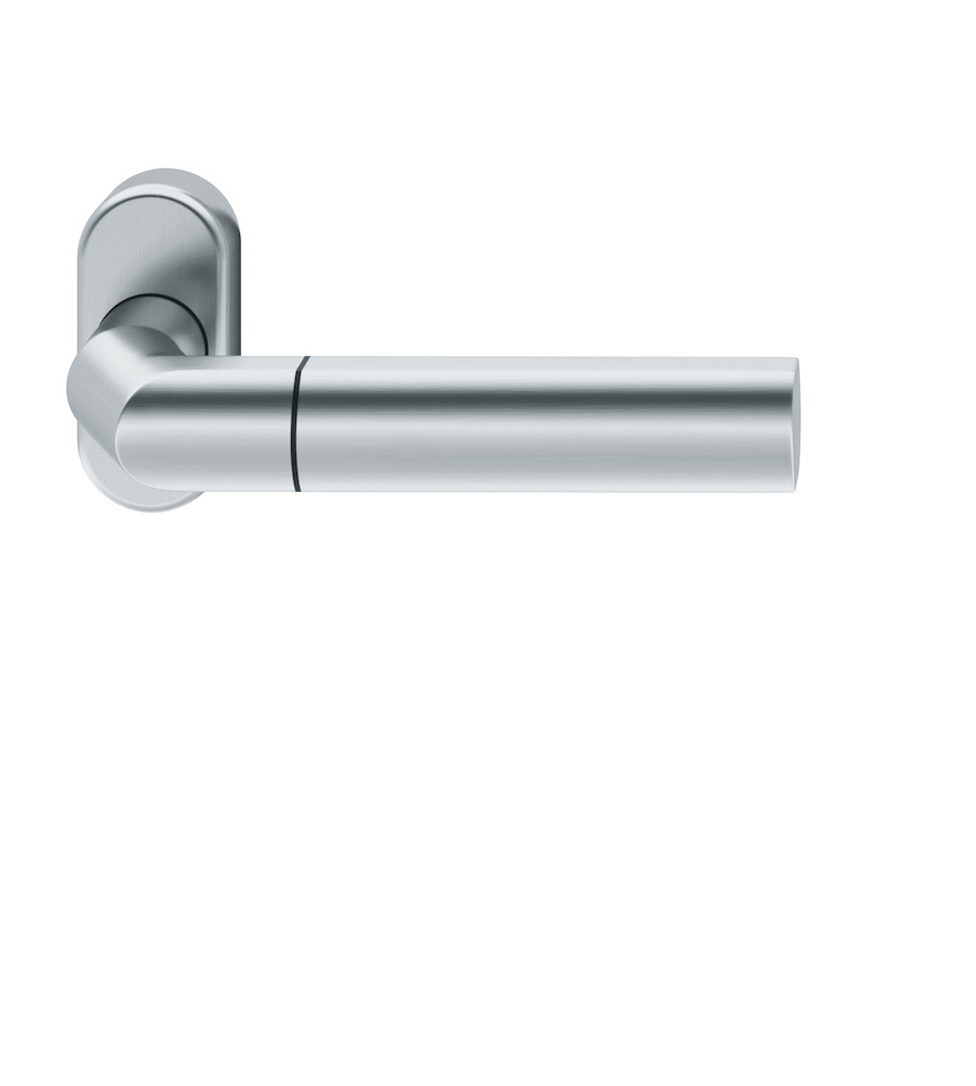 FSB Drücker-Halbgarnitur ohne Schlüsselrosette 06 1078, oval, VK 8 mm, Edelstahl