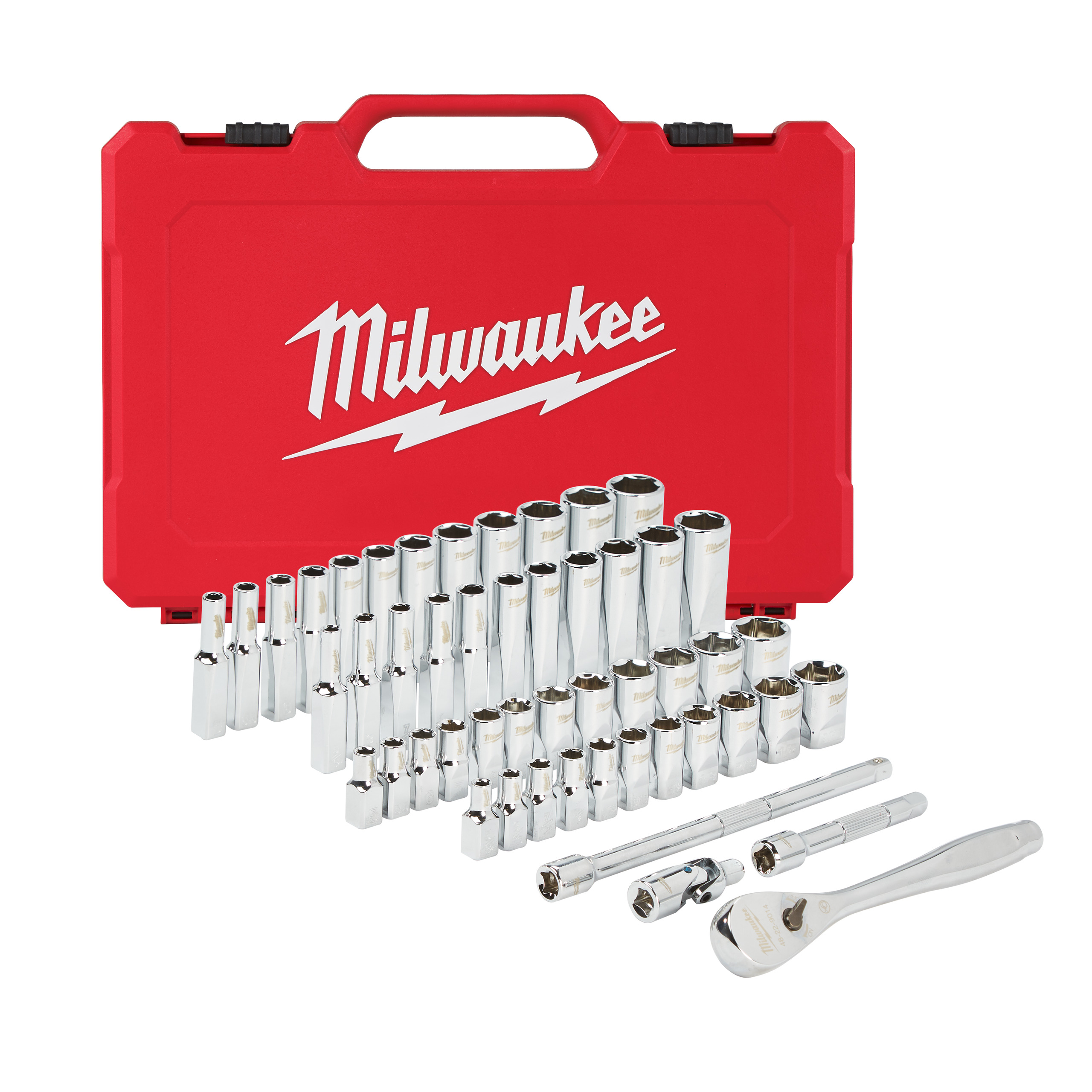 Milwaukee Ratschen- und Steckschlüsseleinsatz-Set imperial & metrisch