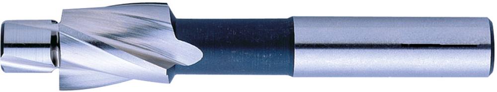 Flachsenker mit zylindrischem Schaft, für Kernloch, HSS, Oberfläche blank