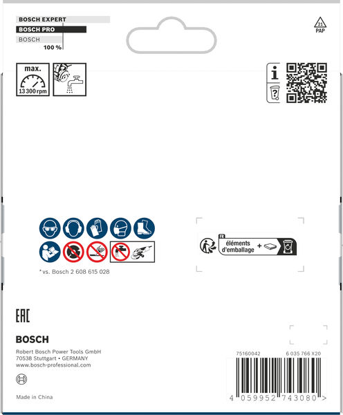 Produktbild Verpackung, Werkzeug, Bohrfutter, Bosch Profi, Werkzeugkoffer, Made in China