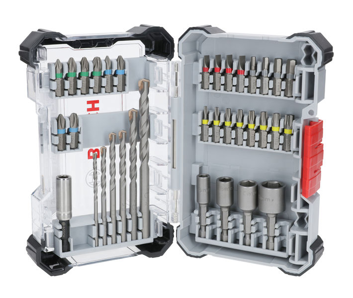 Bosch Extra Hard und CYL-3 Set, 35?tlg. im Pick and Click-Koffer