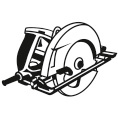 Maschinensymbole, Stichsäge, Elektrische Säge, Sägenblatt, Metall/ Holz, Kabelzuführung