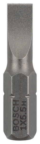 Bosch Schrauberbit Extra-Hart S 1,0 x 5,5, 25 mm, 3er-Pack