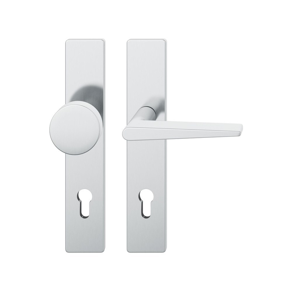 FSB Wechselgarnitur mit Langschild 12 1005, ASL, VK 8, eckig, mit Nocken, HT, Edelstahl