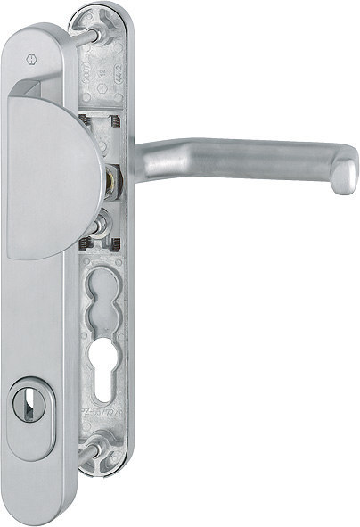 HOPPE Schutz-Wechselgarnitur Liverpool mit Schmalschild E554/3359ZA/3357N/1313G, Edelstahl