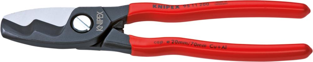 KNIPEX Kabelschere  mit Kunststoff-Griffen 200mm KNIPEX Kabelschere  mit Kunststoff-Griffen 200mm