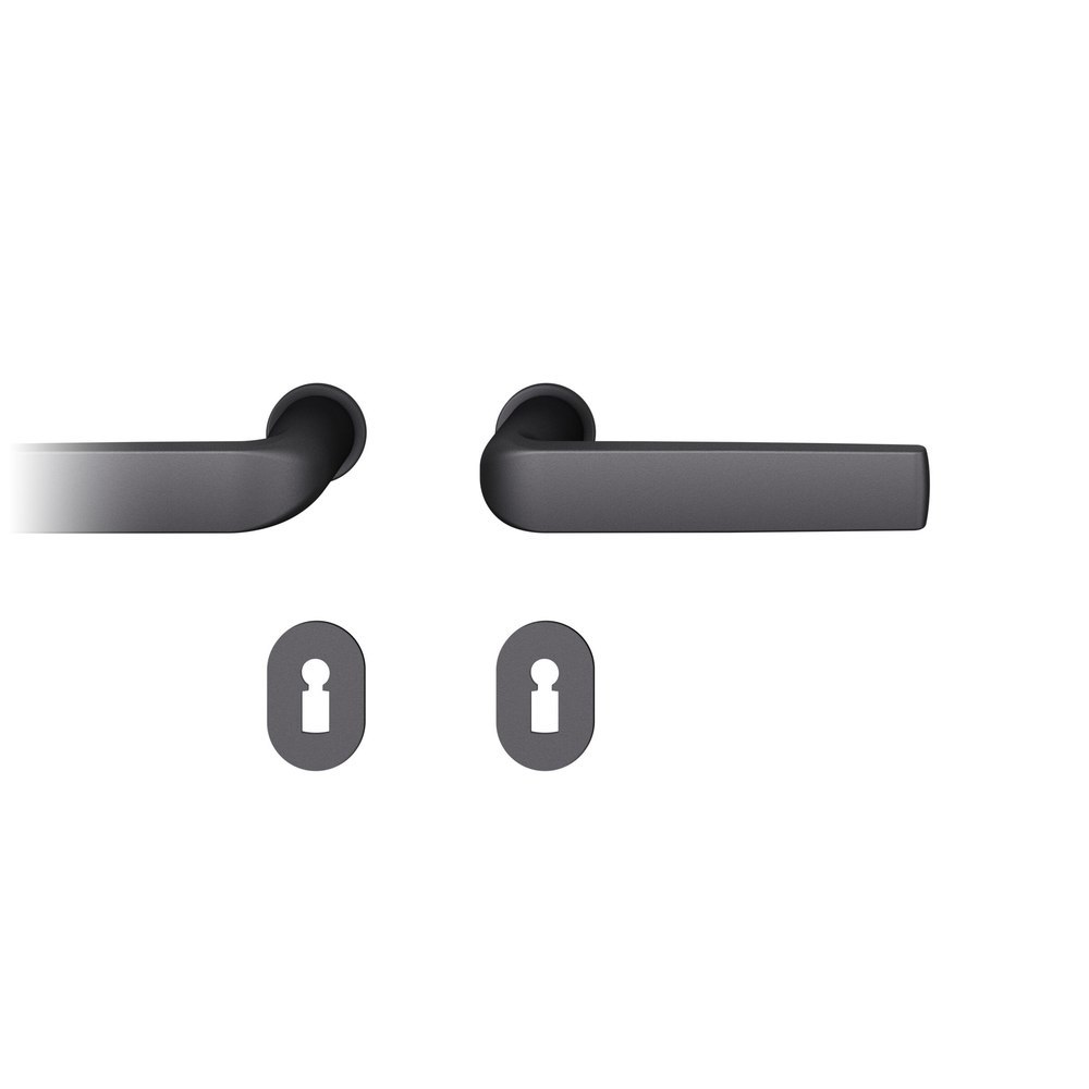 FSB Steckgriff-Drückergarnitur mit Rosetten 15 1267, rund, VK 8 mm, Aluminium