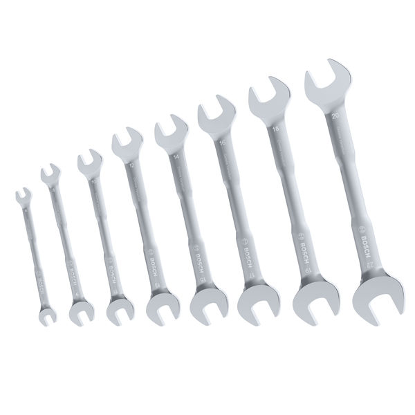 Produktbild, Seitenschlüssel, Maulschlüssel, Schlüssel-Set, Metallwerkzeug, Größenangaben