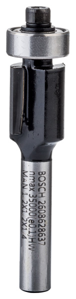 Bosch Laminat-Bündigfräser, 1/4-Zoll, D1 12,7 mm, L 12,7 mm, G 56 mm