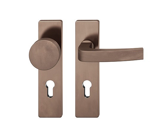 FSB Wechselgarnitur mit Kurzschild 12 1163, ASL, VK 8, eckig, mit Nocken, Bronze