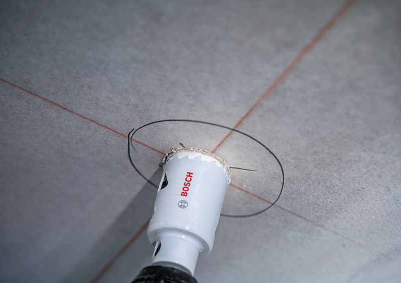 Detailbild, bosch, bohrer, lochsäge, fliesenbearbeitung, elektrowerkzeug