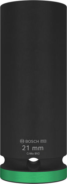 Bosch PRO Impact Socket, 1/2", 21 mm, tief